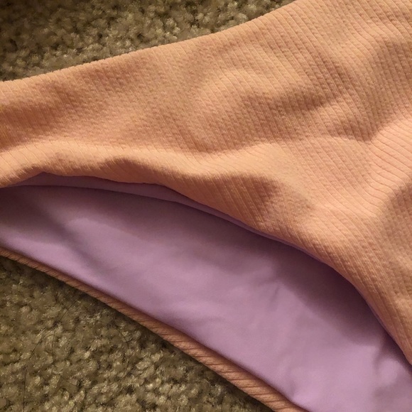 Pink Ribbed Bikini - Picture 2 of 2